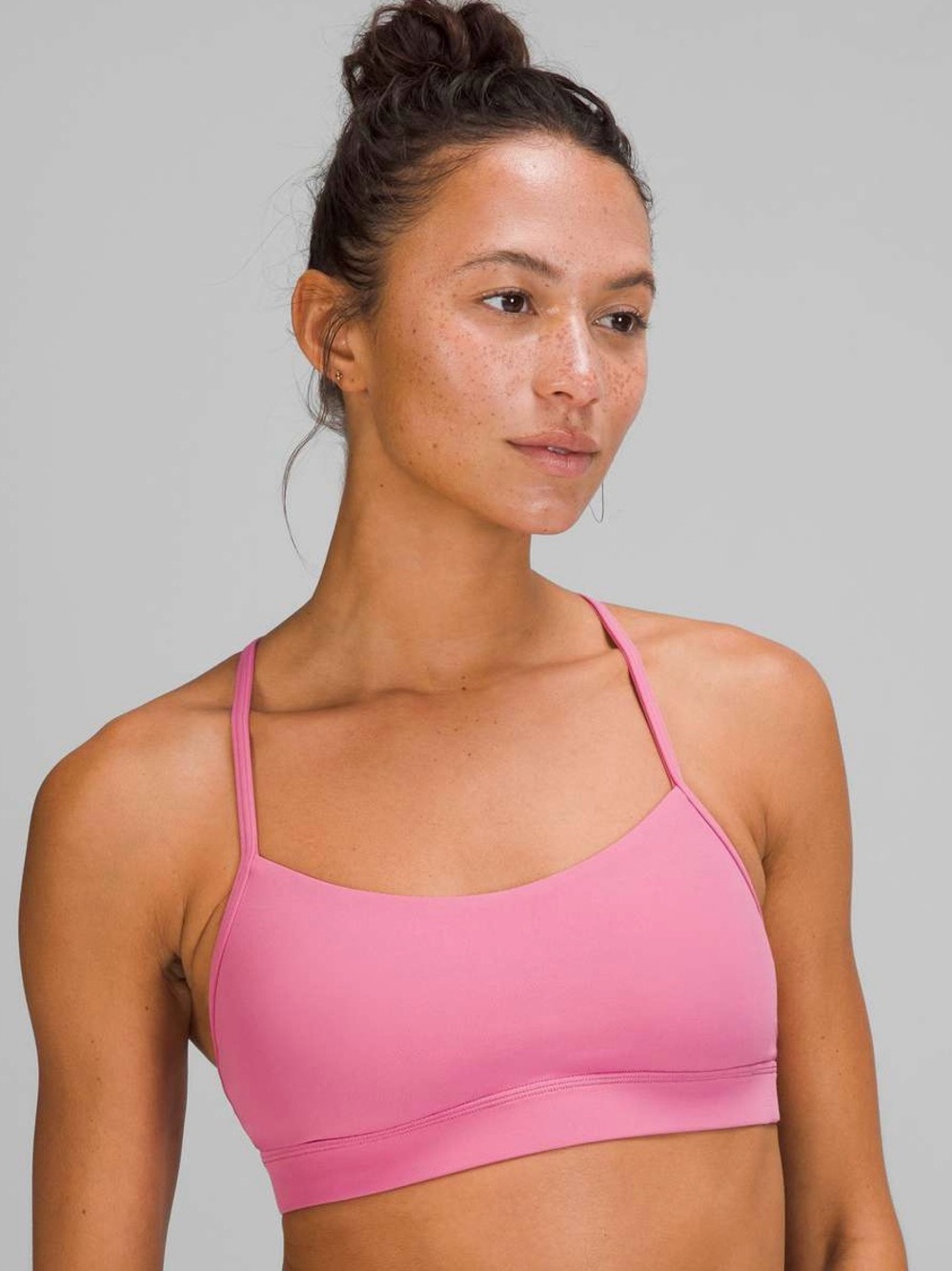Lululemon Flow Y Nulu Bra Size 8 Pink Blossom